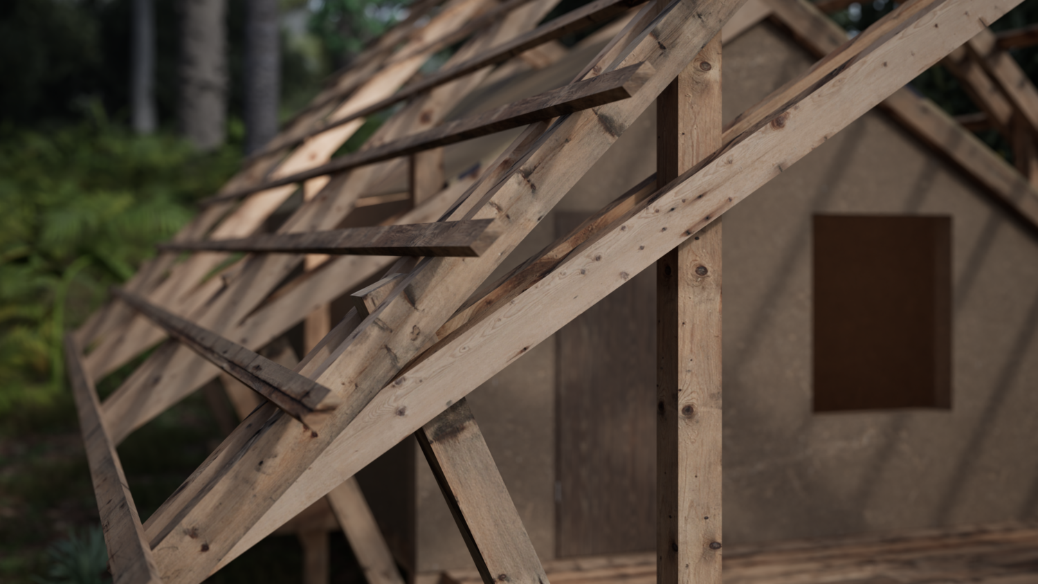 illustration detail timber construction
