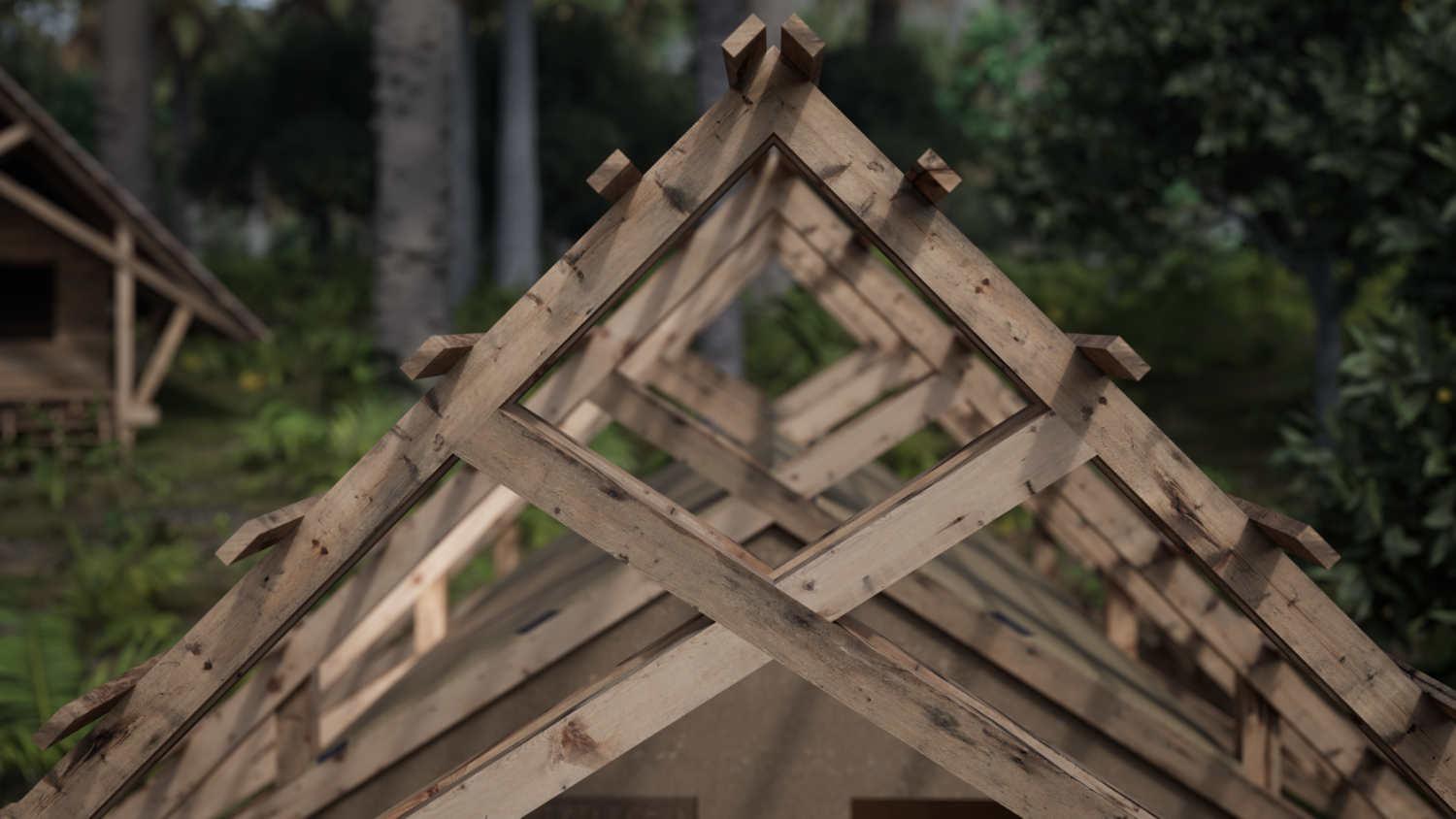 illustration detail timber construction